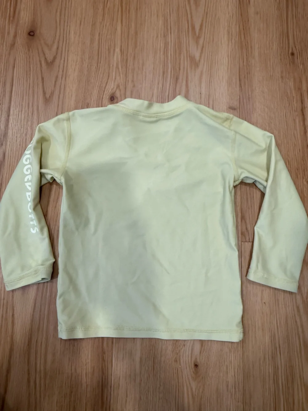 RuggedButts Kids Lemon Rash Guard Set with Tropical Flamingo Shorts